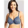 Panache Reggiseno Underwired Full Coverage Panache Radiance In Blu Acciaio UK 34D