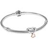 Pandora Gioiello Bracciale Starter Set Argento Due Colori Unendlichkeitsherz