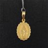 FMF Pendente Oro 18k 750 Mls. Vergine Miracolosa 17,3 Mm. Modello " Intimi 1, 56 Grs