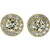 Nessuno Nuovissimi orecchini con diamanti K18YG 1,024 ct LY SI1/SI2 G D0,46 ct [ESCOR...