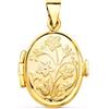 FMF Pendente Oro 18K 750 Mls. Guardapelo Dige Portafoto 18X14 MM.
