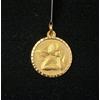 Pendente Oro 18K 750 Mls. Medaglia Angelo Del Guardiano 16,7 MM.