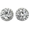 Nessuno Nuovissimi orecchini con diamanti Pt950/Pt900 2,039 ct F/G SI2 VG D0,28 CT [E...