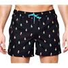 Happy Socks Pantaloni Da Bagno Nero Hula Dancer Con Fodera In Rete NWT
