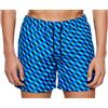Happy Socks Pantaloni Da Bagno Blu Con Fodera In Rete Ottica Nuovi Con Etichetta