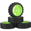 Gomma RC Pneumatici per auto cerchioni 12mm Mozzo esagonale 1:10 RC Monster