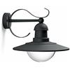 Philips LED Topiary Lampada da Parete per Esterni, Design Vintage, Nero