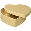 GLOREX Scatola a Forma di Cuore, in Cartone, Naturale, 12 x 12 x 3,8 vOjR