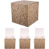 4 Pcs Balle Di Fieno Halloween Paglia Da Giardino Arredamento Miniatura