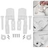 Cerniere per Sedile WC Robuste in Plastica con Kit di Montaggio Essenziale