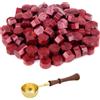 Astaron perline ceralacca, sigillo cera, kit sigillo, cera rosso vino, utensili per s...