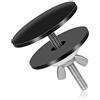 LUTER Tappo Copriforo Lavello Cucina, 5cm Nero Acciaio Inossidabile Copriforo Lavello