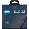 KMC Catena DLC12 12 velocità, nero/rosa, 126 maglie