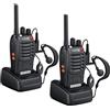 eSynic Paio Walkie Talkie Ricaricabile VOX PRM446MHz Radio Walkie Talkie Professionali