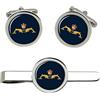 Giftshop UK Reale Blu Scuro Subacqueo Servizio Gemelli E Fermacravatta Set