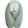 Tinéo - Cuscino per gravidanza - Cuscino per allattamento multifunzione multirelax Spugna - sfoderabile - Made in France - 78 x 44 cm (verde salvia/alberi)