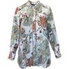 Marina Rinaldi Blusa Button Down Fuso Ecru Da Donna Marina Rinaldi NWT