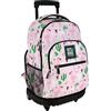 Grafoplás - Zaino con carrello integrato, ruote doppie, 29 litri, 52 x 37 x 25 cm, modello Roller, collezione tropicale, Bits & Bobs Pop Up Design, perfetto materiale scolastico per bambini e