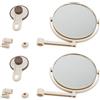 No 2pz Specchio Da Bagno Specchio Cosmetico Ingrandimento 1X / 3X Ventosa Spec8660