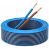Does not apply Cavo Elettrico 2X0,75 Mm² Piattina Bipolare Blu Marrone - Matassa 10 Metri FRW-C