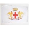 AZ FLAG BANDIERA CITT DI GENOVA CON STEMMA 45x30cm - BANDIERINA GENOA CON BL S9eU