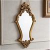 Specchio barocco vintage con cornice effetto metallo ornato 7,9 x 15,4 pollici t