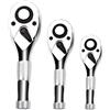 No 1/4, 3/8, 1/2 Pollice Drive Tozzo Cricchetto Set 3 Pezzi Cricchetto Testa 2362