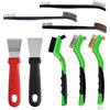 Set Spazzole Pulitore Cappe Gamma 8PCS Ottone Acciaio Nylon Materiali