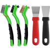 Set Spazzole Pulitore Cappe Gamma 8PCS Ottone Acciaio Nylon Materiali