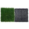 VEVOR Erba Artificiale Set di 18 Piastrelle a Incastro Sintetiche per Esterno Interno 310 x 310mm, Tappeto d'Erba Finta Artificiale Autodrenante 40mm per Giardino, Parco giochi, Decorazione Domestica