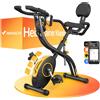 MERACH Cyclette 4-in-1 con App di Allenamento, Cyclette Pieghevole