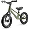 kk Kinderkraft Kinderkraft ETER - Bicicletta da corsa fino a 35 kg, ruote da 12 pollici, telaio in nylon, sella regolabile in altezza, manubrio limitato, impugnatura in gomma, design sportivo, Verde