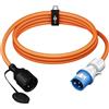 Goobay Cavo adattatore CEE Schuko 5m per camper 16A IP44