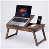 Vigo - Supporto per Laptop in Legno per Letto, Scrivania Regolabile per Laptop E