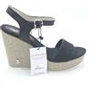 US Polo Assn. Scarpe donna Us Polo Assn Tg 41 Sandali Zeppa Nero Pelle Sint.