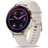 Garmin Venu 3S, Smartwatch AMOLED 1,2, Cassa 41mm, Microfono e Speaker, Musica, Pay, +30 App sport, GPS, Cardio, SpO2, Autonomia 10 giorni (Ivory & Soft Gold) (Ricondizionato)