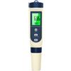 Pious Misuratore ph pH/TDS/EC/Salinità/Termometro 5 in 1 con Display LCD Misuratore Ph