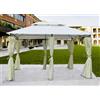 PAPILLON TETTUCCIO COPERTURA SUPERIORE CON CUSPIDE PER GAZEBO SINES 4X3 MT AVORIO