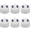 6pcs Lampada candele solare Lampada elettrica Lampada Luce LED LED