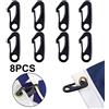 N/A Gancio Clip Giardino & Esterno Vivente 60 26mm 8PC Attacco Attrezzo Bandiera
