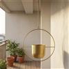Fioriera Sospesa in Ferro Minimalista Vaso Pensile con Catena per Finestra