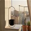 Fioriera Sospesa in Ferro Stile Nordico Vaso Metallico Sospeso per Finestra