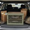 Box Pieghevole Impilabile Chiusure a Scatto Box Effetto Legno per Auto, Picnic