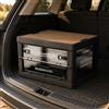 Box Pieghevole Impilabile Chiusure a Scatto Box Effetto Legno per Auto, Picnic