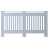 DecHome Copritermosifone in Legno Mdf Bianco 152x19x81 cm