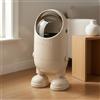 Cestino con Piedini Lucido Bidone Alto con Base Rialzata Plastica PP e PC