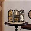 Paravento Pieghevole Separé in Miniatura Pannello Decorativo Partizione Da