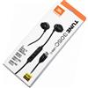 0CD665A Jbl Auricolare Originale Stereo Tune 305c Usb-c Black Per Honor 400 Smart 4g Win