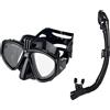 One PRO, Maschera Da Sub Con Supporto per Videocamera Gopro per Immersioni Subac