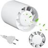 100 Mm Estrattore Assiale, Aspiratore Da Bagno Ventilatore Da Condotto Fumo 130M